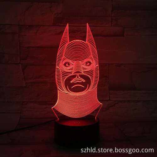 Kid Gifts Superhero Batman 3D LED Night Light Decoration Night Light